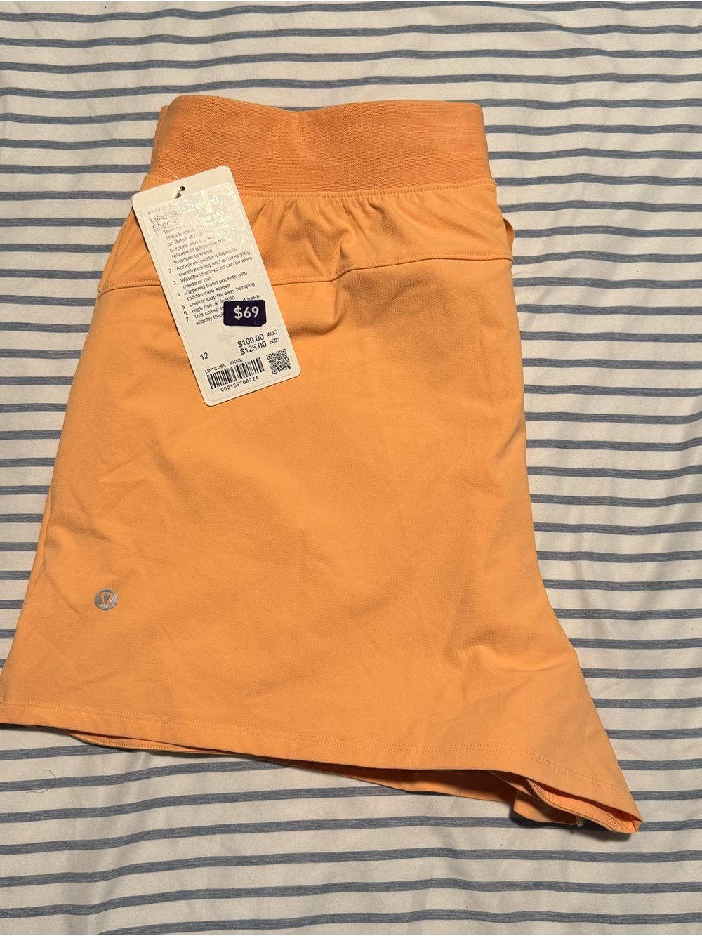 Lululemon License to Train HR Short 4" Color: RKML Size 12